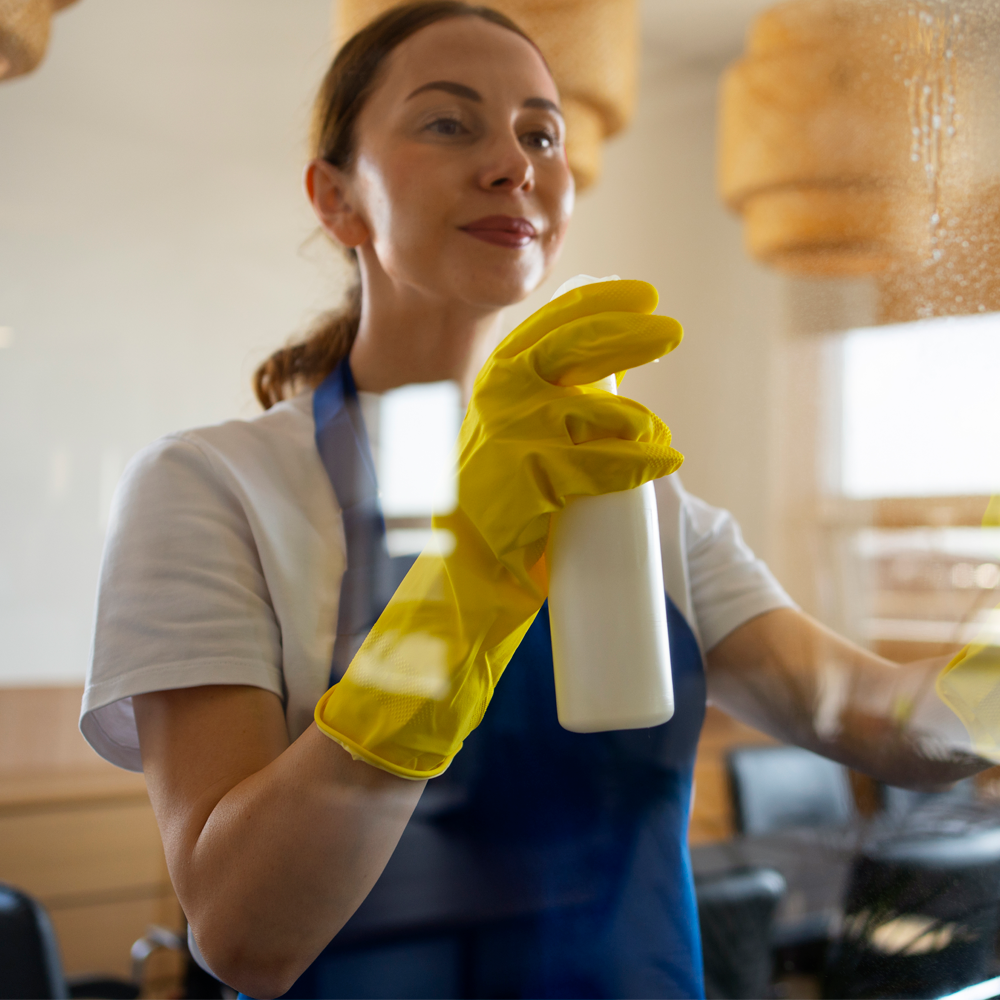 window cleaning worker